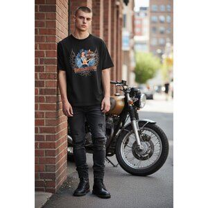 Harley-Davidson Shenandoah Staunton VA Graphic T-Shirt Black Size: L